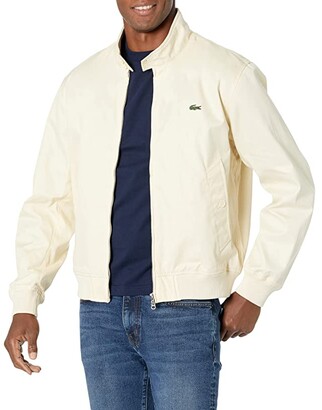 Lacoste Long Sleeve Solid Herringbone Blouson - ShopStyle Jackets
