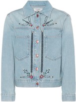 Thumbnail for your product : Etoile Isabel Marant Cabella embellished denim jacket