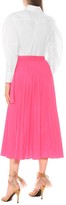 Thumbnail for your product : Valentino pleated jersey midi skirt