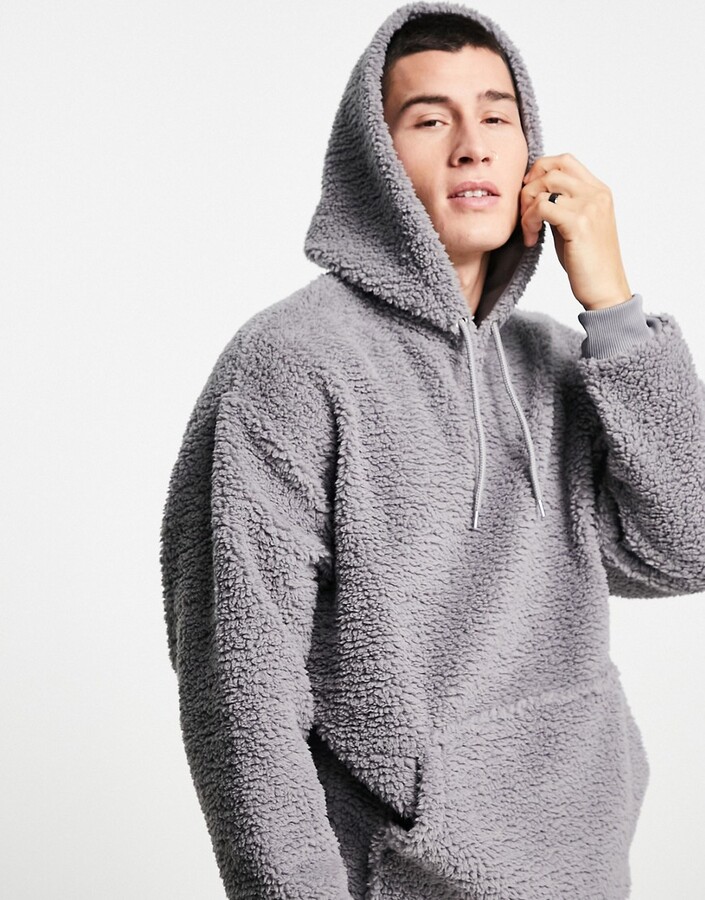 Borg Hoodie For Men | Shop the world's largest collection of fashion |  ShopStyle