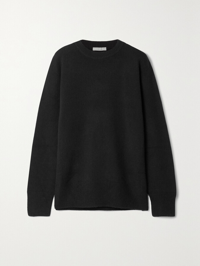The Row Essentials Sibem Wool And Cashmere-blend Sweater - Black