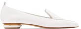 Thumbnail for your product : Nicholas Kirkwood Beya Grained-leather Loafers - White