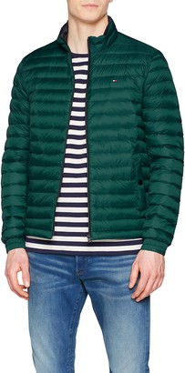 tommy hilfiger men's core lw packable down bomber jacket