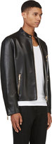 Thumbnail for your product : Versace Black Leather Bomber Jacket