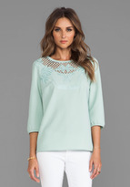 Thumbnail for your product : Maison Scotch Embroidered Long Sleeve Blouse