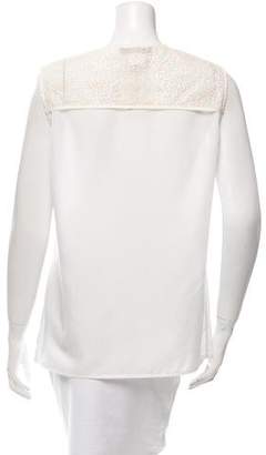 Nha Khanh Lace Button-Up Top