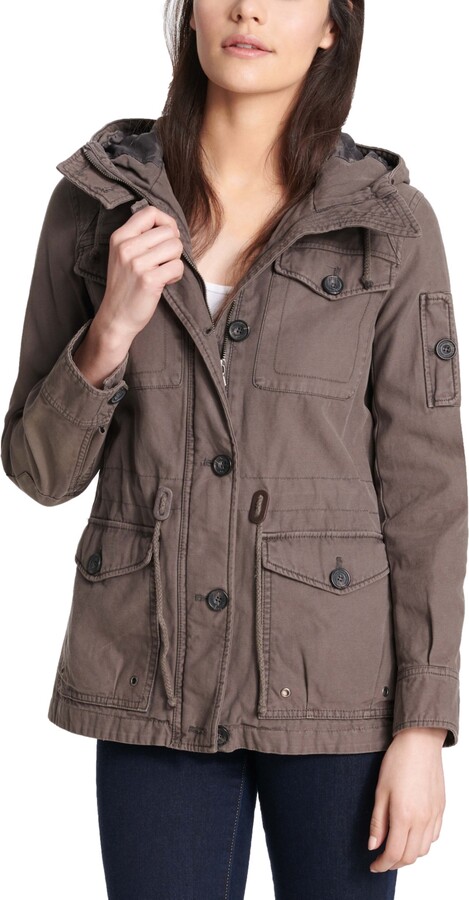 levi's hooded anorak military jacket