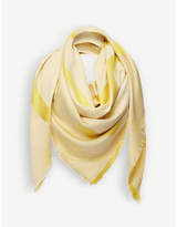 Thumbnail for your product : Loewe Anagram wool and silk-blend scarf