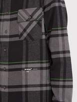 Thumbnail for your product : Off-White Off White Checked Brushed Cotton Blend Twill Shirt - Mens - Grey