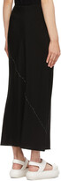 Thumbnail for your product : Yohji Yamamoto Black Tencel Bias Skirt
