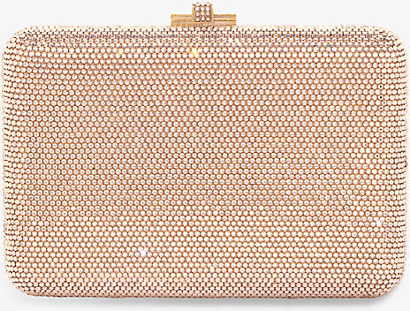 JUDITH LEIBER COUTURE Basket of Roses crystal-embellished gold-tone clutch