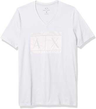 Ax Armani Exchange A|X Armani Exchange Men's V-Neck Short Sleeve T-Shirt with Logo in Box