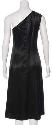 Celine Satin One-Shoulder Dress w/ Tags