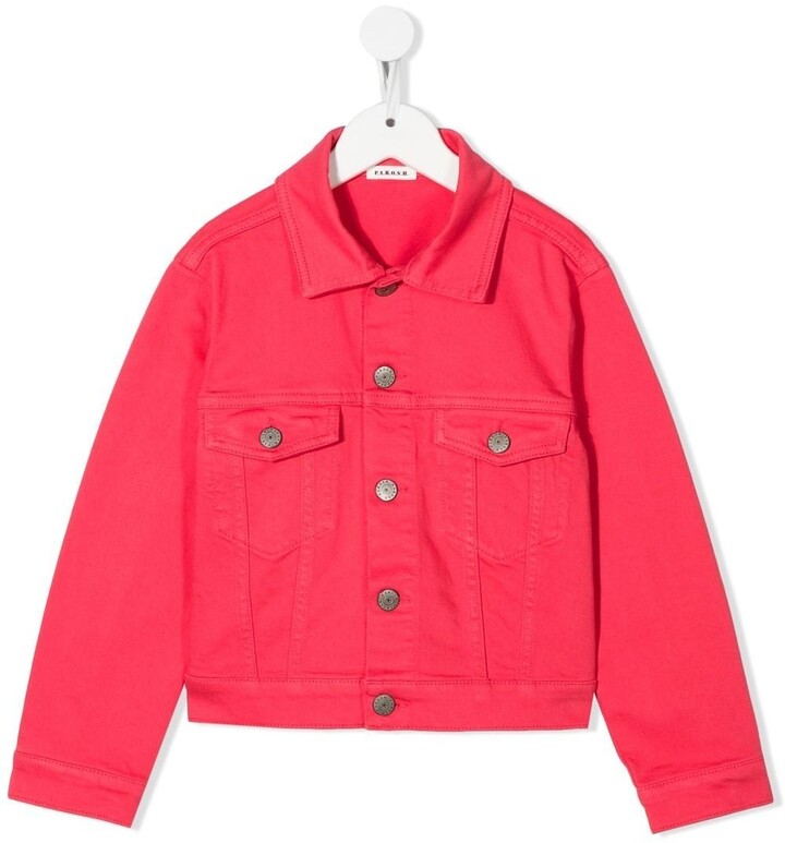 Alberta Ferretti Kids Tie-Dye Denim Jacket - Pink