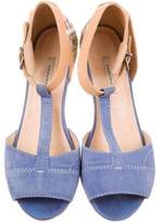 Thumbnail for your product : Carven T-Strap Suede Sandals