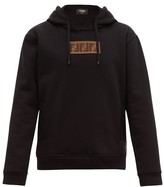 Thumbnail for your product : Fendi Logo-applique Cotton-blend Hooded Sweatshirt - Black
