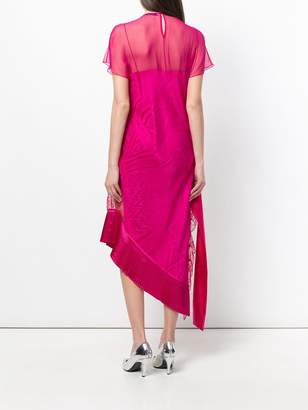 Givenchy layered asymmetric midi dress
