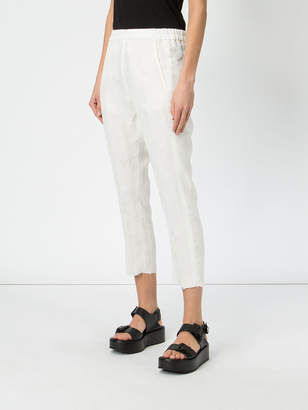 Ann Demeulemeester cropped loose fit trousers