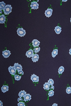 Marni Floral-print Silk-georgette Top