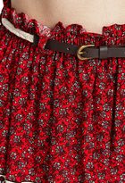Thumbnail for your product : Forever 21 Soft Floral A-Line Skirt