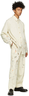 AURALEE Off-White Painted Gabardine Max Shirt