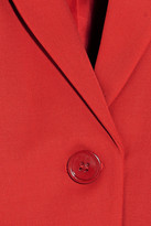Thumbnail for your product : Alexander McQueen Wool-crepe Blazer - Red