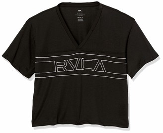RVCA Women's V Boxy Short Sleeve V-Neck T-Shirt