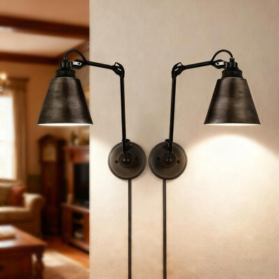 NEWWORLDDECOR Latee Dimmable Swing Armed Sconce