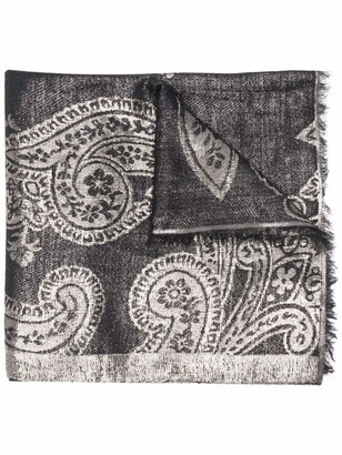Etro Paisley Embroidered Scarf