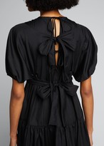 Thumbnail for your product : Cecilie Bahnsen Elisa Puff-Sleeve V-Neck Maxi Dress