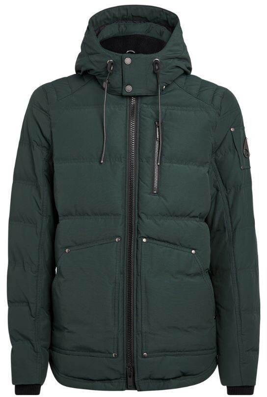 moose knuckles lightweight hooded down coat