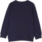 Thumbnail for your product : Kenzo Kids Blue Crewneck Sweatshirt With Embroidered Tiger And Logo In Cotton Boy