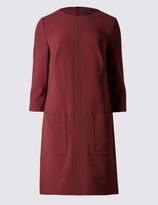 Thumbnail for your product : Marks and Spencer Patch Pocket 3/4 Sleeve Shift Dress