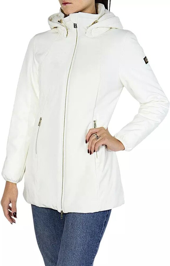 Yes Zee White Polyamide Jackets & Women's Coat - ShopStyle