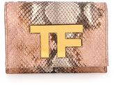 Thumbnail for your product : Tom Ford TF Small Python Flap Crossbody Bag, Nude Multi