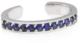 Thumbnail for your product : Anita Ko 18K White Gold & Sapphire Ear Cuff