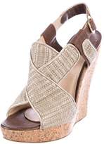 Thumbnail for your product : Paul Andrew Woven Wedge Sandals