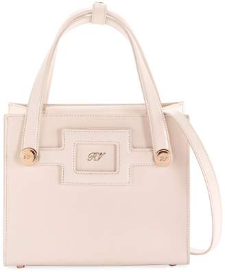 Roger Vivier Small Leather Shopping Tote Bag