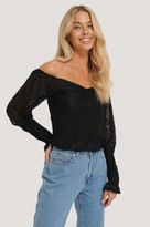 Thumbnail for your product : NA-KD Off Shoulder Smock Lace Top