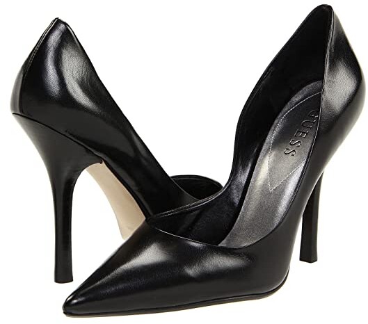 guess shoes black heels