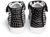 Thumbnail for your product : Nobrand Mix print calf hair sneakers