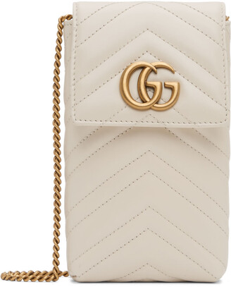 Túi Gucci Marmont Mini Matelassé Shoulder Bag White -