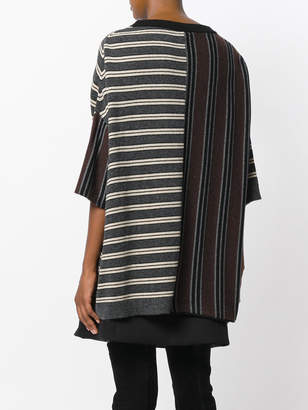 Antonio Marras striped panel knitted sweater