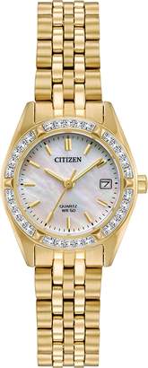 Citizen Women's EU6062-50D New Quartz Mother of Pearl Dial Wrist Watch