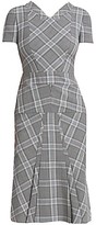 Thumbnail for your product : Roland Mouret Bowland Plaid Wool Dress