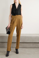Thumbnail for your product : L'Agence Freja Wrap-effect Silk-georgette Blouse