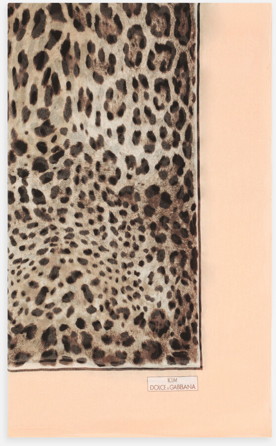 Ivory Rust Tan Leopard Print Silky Neck Scarf – Just Style LA