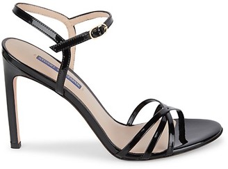 patent leather strappy heels