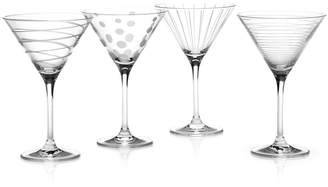 Mikasa Clear Cheers" Martini Glasses, Set Of 4