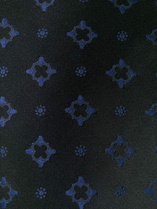 Kiton pattern embroidered tie